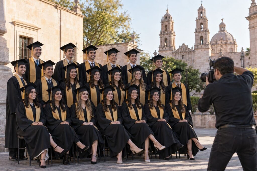 foto de graduación grupal